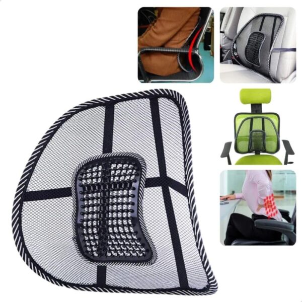 61q1xYlMqL._AC_SL1000_.jpg Encosto Lombar Supermedy Suporte Lombar Apoio Conforto Lombar Alívio da Dor nas Costas Postura Correta Apoio para a Coluna Suporte para Cadeira de Escritório Encosto para Cadeira JCanova Store