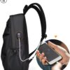 Mochila Impermeável para Notebook Masculino/Feminino Resistente Porta USB – Perfeita Para Trabalho Escola Viagens e Aventura – Design Moderno Funcional e Conforto Ergonômico