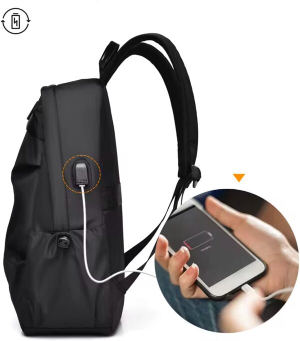 Mochila Impermeável para Notebook Masculino/Feminino Resistente Porta USB – Perfeita Para Trabalho Escola Viagens e Aventura – Design Moderno Funcional e Conforto Ergonômico