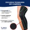 61q6qarbeqL._SL1200_.jpg Joelheira Patelar Longa de Compressão Esportiva Protetor da Perna Coxa Panturrilha Alta Performance e Desempenho Futebol/Basquete/Volei Cor Preto (G/GG)