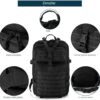 61rZxhjeuVL._AC_SL1200_.jpg THURAM Mochila Tática 50L, Sistema MOLLE, Grande Capacidade para Trilhas, Acampamentos, Caça e Aventura - Mochila Resistente para 3 Dias de Emergência e Atividades ao Ar Livre