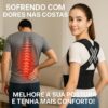 61s2BM7M5FL._SL1024_.jpg Colete Corretor Postural PostuMax - Cinta Ortopédica Postural Unissex, Suporte Lombar Ajustável, Corrija Sua Postura Durante a Rotina - 33 x Larg:40cm (Colete Fechado)
