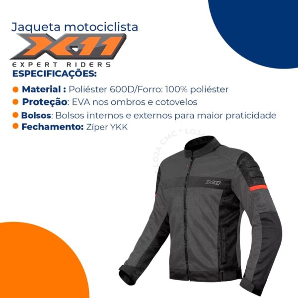 Jaqueta Moto X11 Super Air Motoqueiro Motociclista