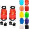 61sMhndiWL._AC_SL1500_.jpg Bushing de Skateboard Kit Reconstrução Truck Longboard com Cups Pivô e Arruelas para 2 Trucks
