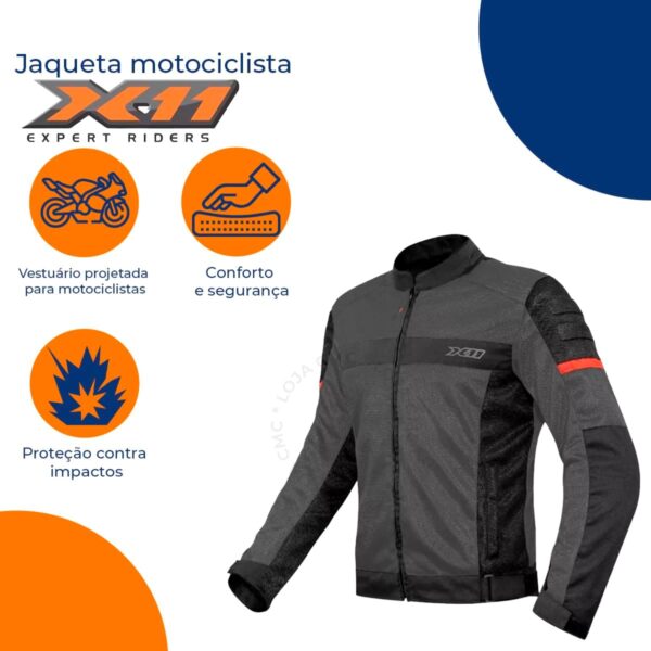 Jaqueta Moto X11 Super Air Motoqueiro Motociclista