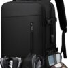 61sdUnTPJVL._AC_SL1500_.jpg Mochila, Feminina, Masculina, Viagem, Expansível, Notebook, Mala Mão, Impermeável, Academia, Grande, Preta, Cinza, Rosa, Compacta, Academia, Executiva, Compacta