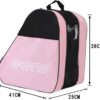 Bolsa de patins, bolsas de patins respiráveis com alça de ombro ajustável, bolsa de armazemento de sapatos de patição, acessórios de patins