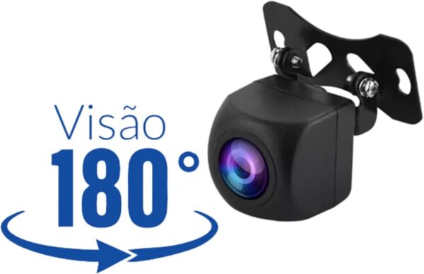 61tQkV1rHL._AC_SL1500_.jpg Câmera Frontal/Traseira Automotiva 180° 12V Roadstar - RS180BR MI