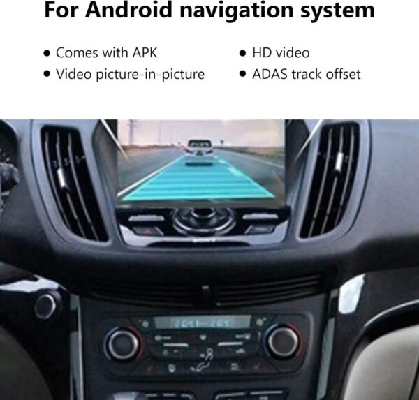 61trk6ptinL._AC_SL1500_.jpg Carro USB Dash Cam HD Driving Recorder DVR ADAS Frente Traseira Lentes Duplas Detecção de Movimento Universal para Android Câmera de Navegação Segurança na Condução