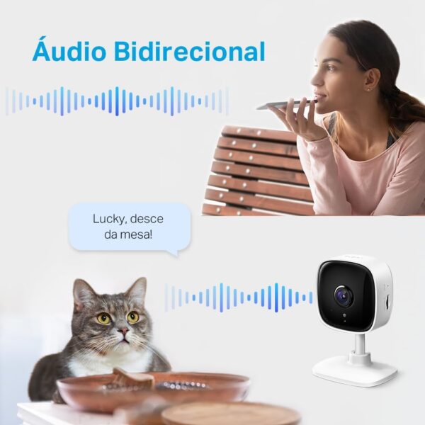 61tvRaLhk3L._AC_SL1000_.jpg Tapo C100, Camera de Segurança Wi-Fi, 1080p Full HD TP-Link, Visão Noturna, Audio de Duas Vias, Trabalha com Alexa, Detecção de Movimento, 512G de armazenagem, Armazenamento na Nuvem