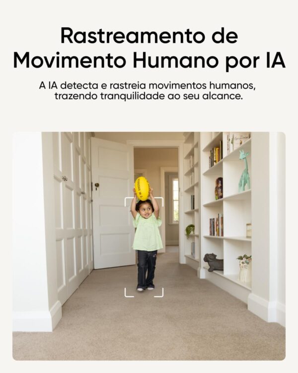 eufy Câmera C220 por anker, Câmera de Segurança Wi-Fi 360º, 2K, Camera Pet, Visão Noturna, Audio de duas vias, Trabalha com Alexa, Alerta de Movimento, Rastreamento por IA, Compatível HomeBase 3