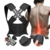 61vCCIgzy7L._SL1024_.jpg Colete Corretor Postural PostuMax - Cinta Ortopédica Postural Unissex, Suporte Lombar Ajustável, Corrija Sua Postura Durante a Rotina - 33 x Larg:40cm (Colete Fechado)
