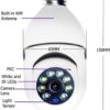 KIT 2 Câmeras de Segurança 2022 Espiã WiFi, 1080P Base E27 com Visão Noturna Infravermelha intercomunicador bidirecional, Câmera Vigilância com Função de Rastreamento Automático - BELLA NET