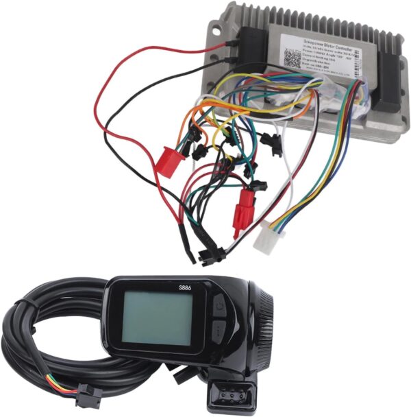 Triciclos elétricos Controlador sem escova 1000W Universal 36V 48V High Power Aluminium Shell 3 Modo LCD Conjunto para motocicletas elétricas triciclos