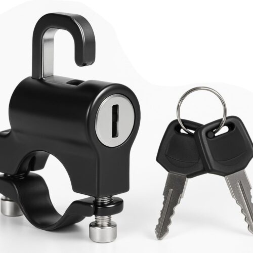 Cadeado de Segurança com Cabo de Aço para Capacete, Bicicleta, Moto, Patinete, Mochila, Bagagem, Portátil, Leve, Antifurto, Ajustável e Reforçado – Unissex