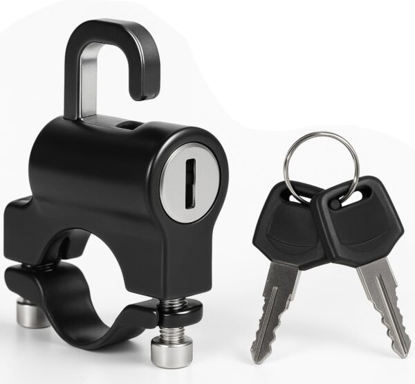 Cadeado de Segurança com Cabo de Aço para Capacete, Bicicleta, Moto, Patinete, Mochila, Bagagem, Portátil, Leve, Antifurto, Ajustável e Reforçado – Unissex