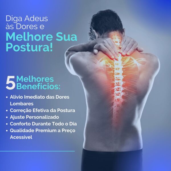 Colete Corretor de Postura Unissex Cinta Ortopédico Coluna Lombar e Clavícula Ajustável para as Costas, Auxílio em Alívio de Dores no Pescoço, Costas, Clavícula e Tensão Lombar (M)…