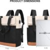 61xdCElxkVL._AC_SL1500_.jpg Mochila CYUREAY feminina conversível de trabalho para notebook, computador, com porta de carregamento USB, Preto