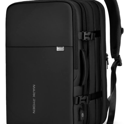 61xlfs8iZTL._AC_SL1500_.jpg Mark Ryden Mochila de viagem masculina, 40L aprovada por companhias aéreas, Preto, 40L