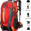 Domary Mochila de viagem 40L resistente à água para caminhada no acampamento laptop mochila de caminhada trekking e bolsas para escalar costas para homens e mulheres