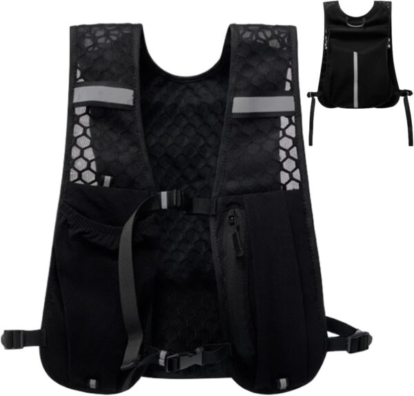Mochila de colete de corrida, mochila leve de hidratação com bexiga de água ou frasco macio, pacotes de hidratação para ciclismo