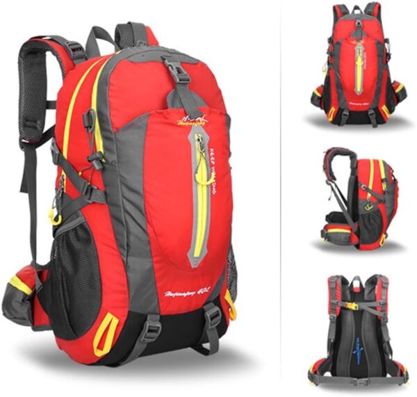 Domary Mochila de viagem 40L resistente à água para caminhada no acampamento laptop mochila de caminhada trekking e bolsas para escalar costas para homens e mulheres