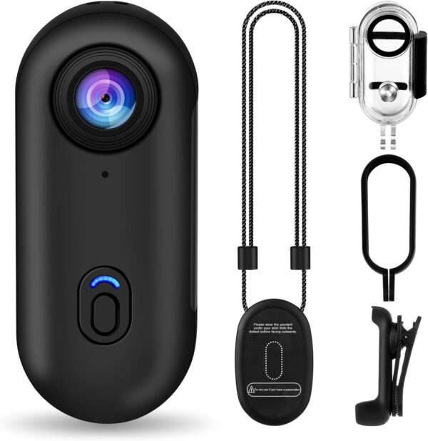 61yZsXqWoLL._AC_SL1500_.jpg Câmera de ação de polegar i3 4K, tamanho pequeno, montagem em qualquer lugar, câmera de corpo pequeno com clipe de mola, câmera de vlogging portátil, gravação POV mãos-livres, câmera de capacete para