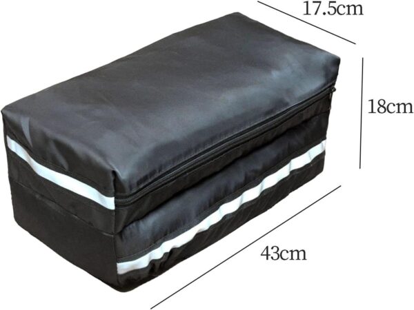 #N/a Bolsa de bateria de bicicleta elétrica Bolsa de armazenamento de bateria de bicicleta à prova d'água Grande capacidade Fácil de transportar Tampa de, PRETO, eu