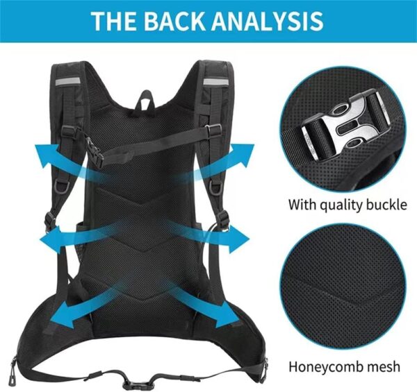 Mochila de Hidratação de Ciclismo, Bolsa de Hidratação Corrida Esportiva Trilha