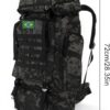 61z902Mkn4L._AC_SL1500_.jpg Mochila Tática Militar 80L Impermeável Resistente, Cargueira Camping, Pesca, Trilha, Trekking – J’PRIB Masculina e Feminina Unisex