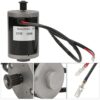 61zk7qXreAL._SL1500_.jpg KIMISS Motor de Escova Elétrica ZY6812 24V 150W Com Polia de Metal para Bicicletas Elétricas e Scooters - Roda Dentada de Corrente DC, Design Compacto, Desempenho Estável