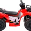 Bang Toys - Quadriciclo Elétrico Infantil Astro 6V - com Luzes de LED, Sons, Entrada USB/MP3, Acelerador no Pedal - Suporta até 30kg - Cor Vermelho