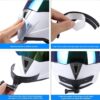 71M-AREKFL._AC_SL1500_.jpg Cryfokt Cinta de Queixo para Capacete de Motocicleta, Suporte Durável para Queixo de Capacete para Câmeras de Ação para Motociclistas PA, ABS 44g