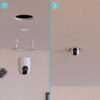 Suporte de Embutir para Teto – Compatível com Câmera Intelbras IME 360 – Giro 360° – Branco