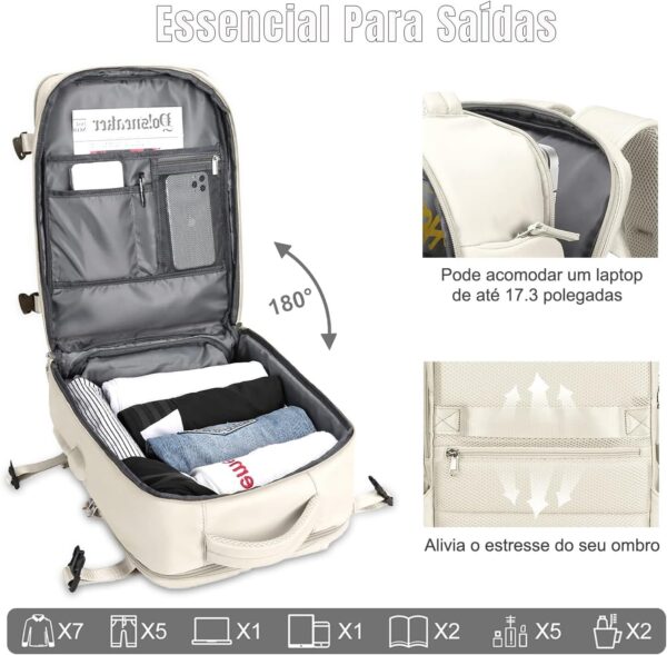 71srzc9z3L._AC_SL1500_.jpg Romantic Crown Mochila de Viagem Expansivel Avião Grande Feminina,Mochila Executiva Masculina Impermeável Reforçada para Notebook,Casual Esportes Hiking Escola Presente