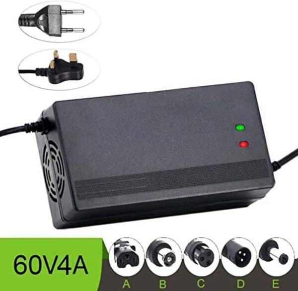 71-U6vcgJaL._AC_SL1500_.jpg Carregador de bateria de lítio 67,2 V 4A para scooter elétrico inteligente série 60 V 13, adaptador de energia universal Li-Ion para autoequilíbrio monociclo skate hoverboard, A