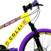 710JW86FfjL._AC_SL1500_.jpg Colli Bike, Bicicleta Grau, Aro 26, Freios a Disco, 21 V, Alavanca Rapid Fire 3/7V, Pedivela Triplo Aço, Selim Colli C/Carrinho, Pedal Free Sport 9/16 Colorido, Pneus Coloridos, Guidão Downhill