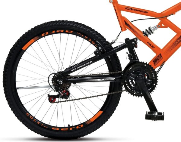 710V9LeyCEL._AC_SL1500_.jpg Colli Bike, Bicicleta GPS 148 Dupla Suspensão e Freios V-Brake, Aro 26 Aero, 36 Raias, 21 Marchas