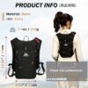 Azarxis Mochila de hidratação para caminhada, corrida, 10 L, colete para mulheres, homens, leve, ciclismo, trilha, corrida, corrida