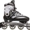 710sA9BScSL._AC_SL1500_.jpg Patins In-line (em Linha) Semi Profissional Long Feng Ajustável Roller Abec 7