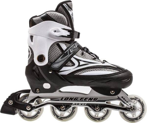 710sA9BScSL._AC_SL1500_.jpg Patins In-line (em Linha) Semi Profissional Long Feng Ajustável Roller Abec 7