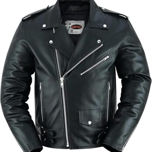 7113jC93AJL._AC_SL1500_.jpg Jaqueta masculina Daniel Smart de couro sintético para motociclista – Jaqueta preta econômica com zíper e laterais lisas e vários bolsos, Preto, M