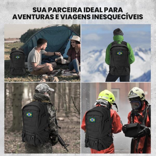 30L Mochila Masculina Resistente à Água Impermeável, Leve e Espaçosa para Acampamento, Trekking e Aventuras Outdoor