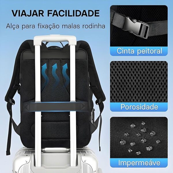 712U7LQqrmL._AC_SL1200_.jpg Romantic Crown Mochila de Viagem Expansivel Masculina Feminina, Mochila Para Notebook Executiva Impermeável Reforçada Cabo USB, Trabalho, Escola, Viagens