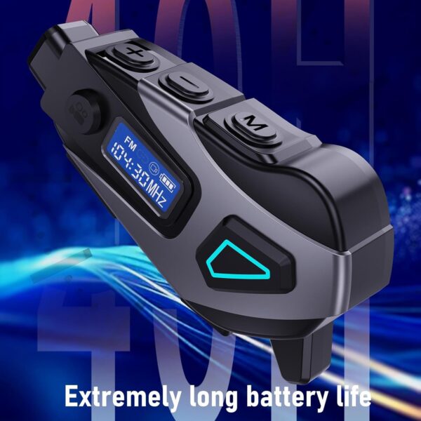 7130HZ7TNL._AC_SL1500_.jpg ASHATA Câmera de Capacete de Motocicleta, Fone de Ouvido Bluetooth 5.4 Sem Fio Com Vídeo HD 1080p, Cancelamento de Ruído da AI, Prova de água IPX8, Duração da Bateria Longa, Capacete