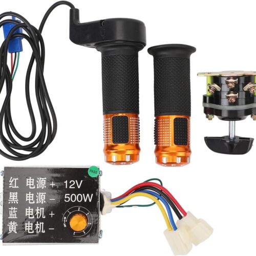 713sfWwMxyL._AC_SL1500_.jpg Controlador de bicicleta elétrica Control de alto torque Controle reverso interruptor Twist Twist Of para bicicleta elétrica triciclo elétrico motocicleta elétrica de alumínio 654g