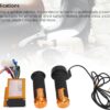 Controlador Escovado de 24V 250W, para Bicicleta Elétrica Com Garras do Acelerador, Controlador de Velocidade do Motor da Liga de Alumínio para Triciclo Elétrico, Motocicleta, Ouro