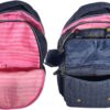 Mochila Feminina Jeans Rebecca Bonbon Grande 47x35x20 Escolar Passeio Reforçada