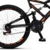 716GVybDgkL._AC_SL1000_.jpg Colli Bike, Bicicleta GPS 148 Dupla Suspensão e Freios V-Brake, Aro 26 Aero, 36 Raias, 21 Marchas