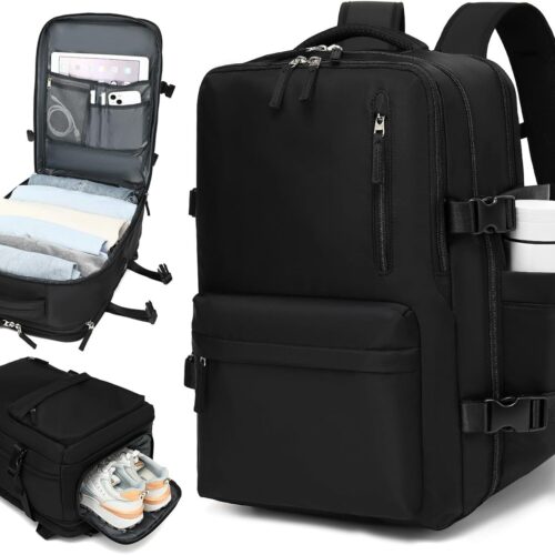 716OnDiTL._AC_SL1500_.jpg Mochila de Viagem Expansivel Grande Masculina Feminina,Mochila Avião Notebook Bolsa de Sapato,Executiva,Antifurto,Reforçada,USB,Impermeável,Escolar,Faculdade,Trabalho,Presente